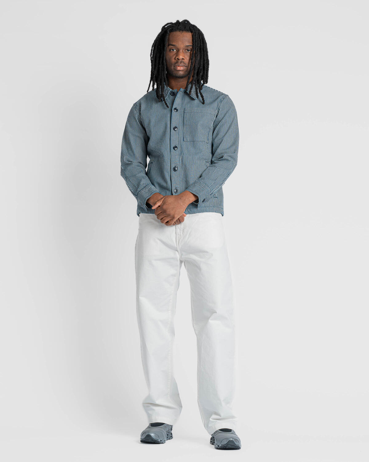 Barbour Ticking Stripe Overshirt | MOS0422IN32 | AFEW STORE